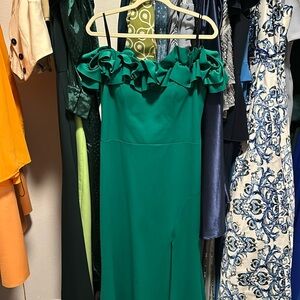 Off the shoulder gown